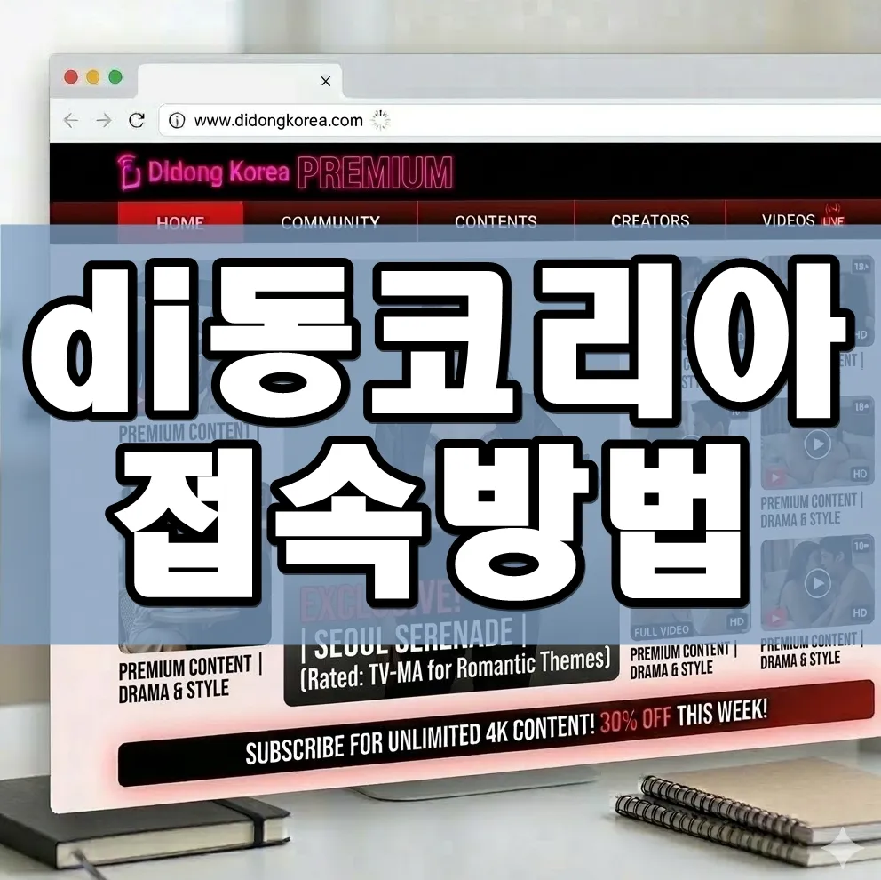 di동코리아 접속 방법 표지