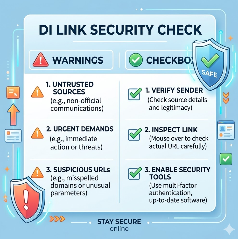 di동 링크 보안 체크 인포그래픽